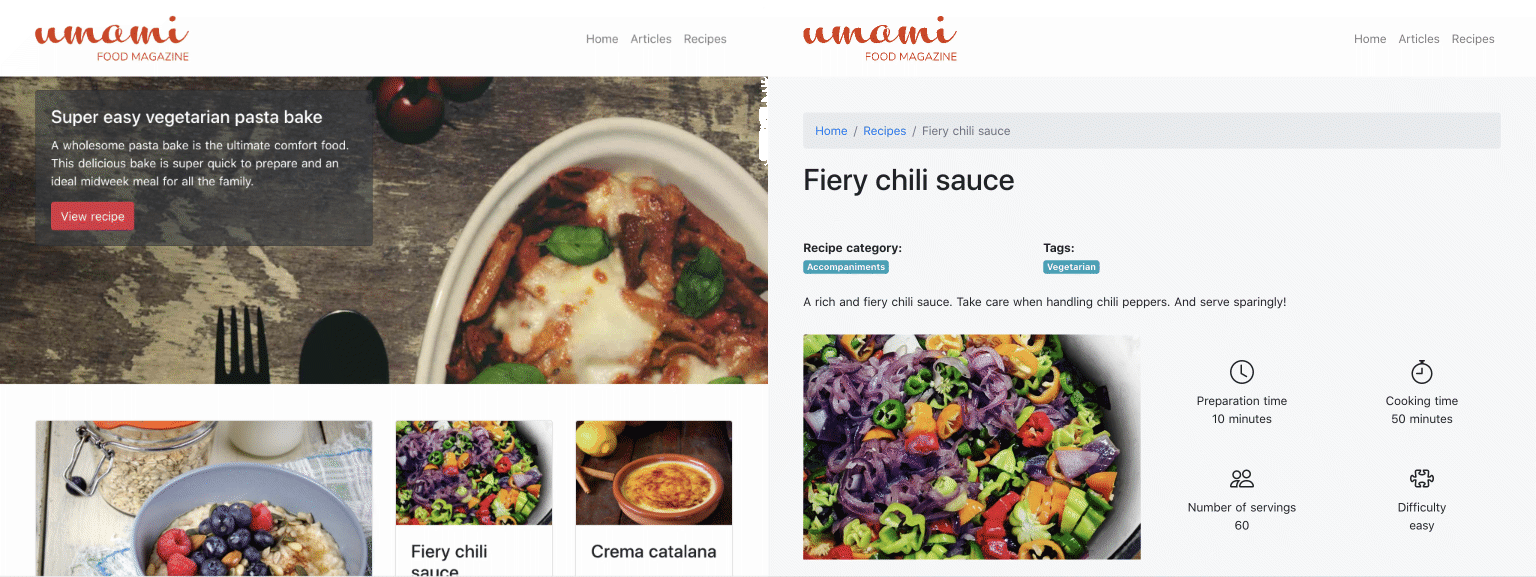 Drupal Umami Parity demo